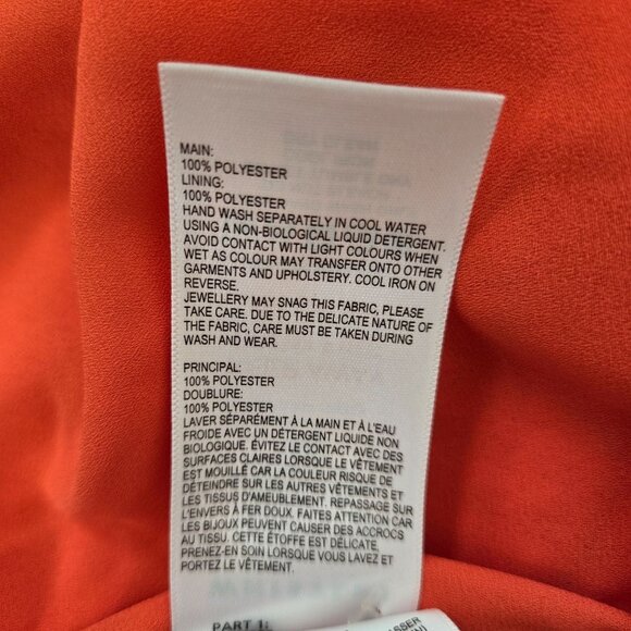 Whistles Raechelle Frill Sleeve Check Pattern Dress Size 4 - Picture 8 of 8